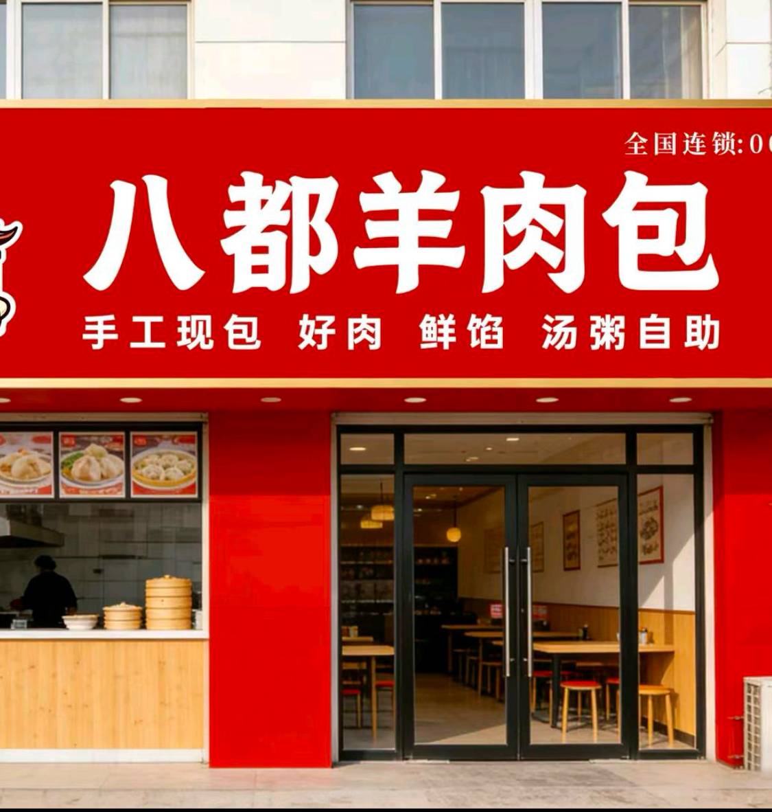 濮阳八都羊肉包门头实拍